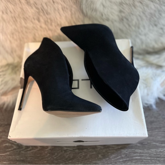 ALDO MELIDITH Stiletto Black Suede Heel Women's Size 5. Retail $ 110 - Picture 5 of 6